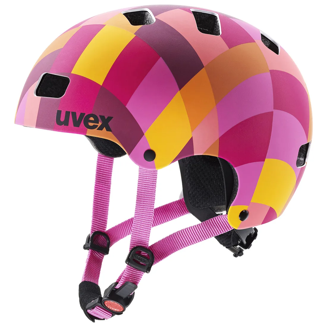 Cyklistická přilba UVEX KID 3 CC RED CHECKERED 2020