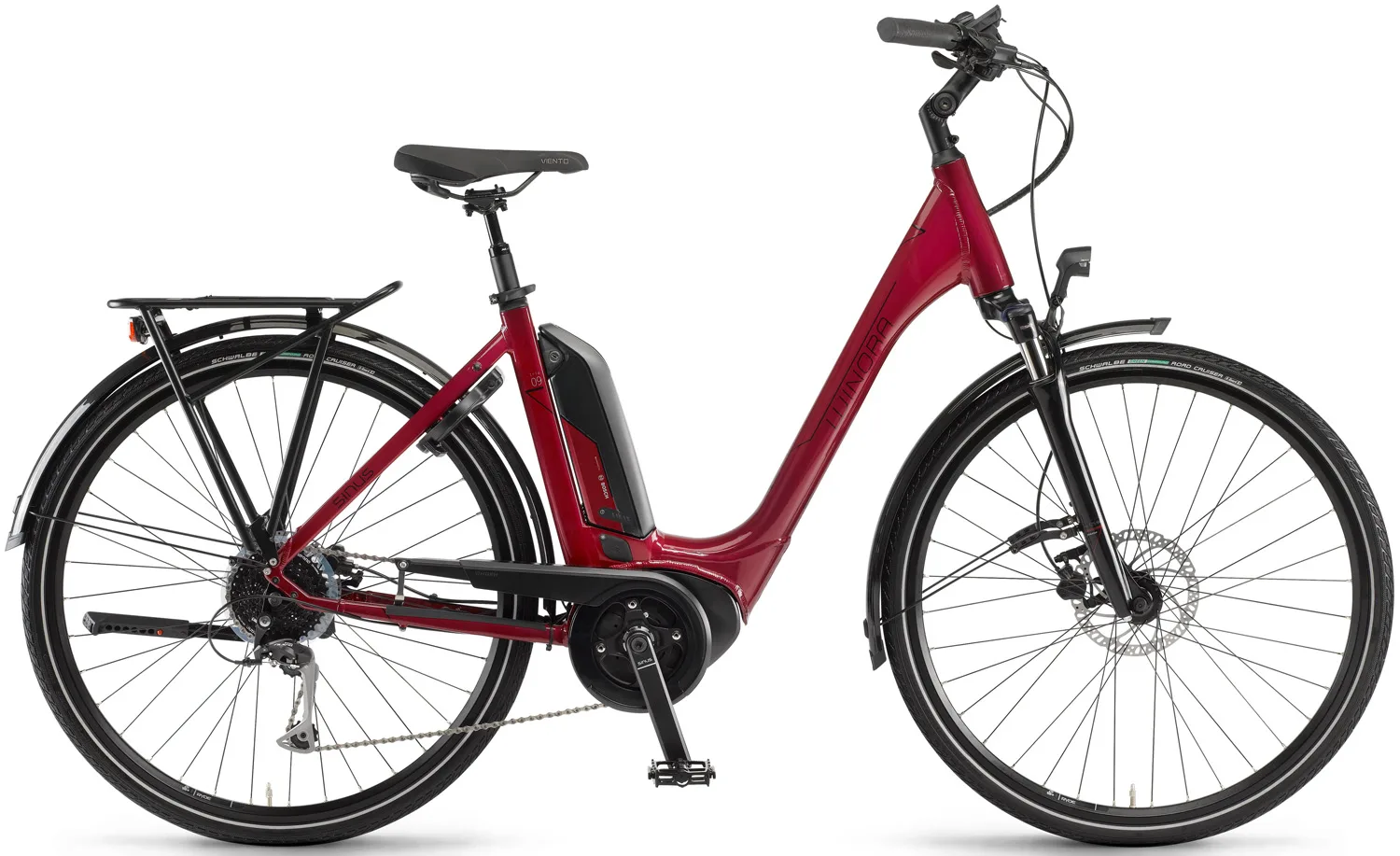 WINORA SINUS TRIA 9 MĚSTSKÉ ČERVENÉ 26" 2020