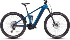 Celoodpružené elektrokolo CUBE STEREO HYBRID ONE22 SLX ELECTRICBLUE´N´BLACK 2025