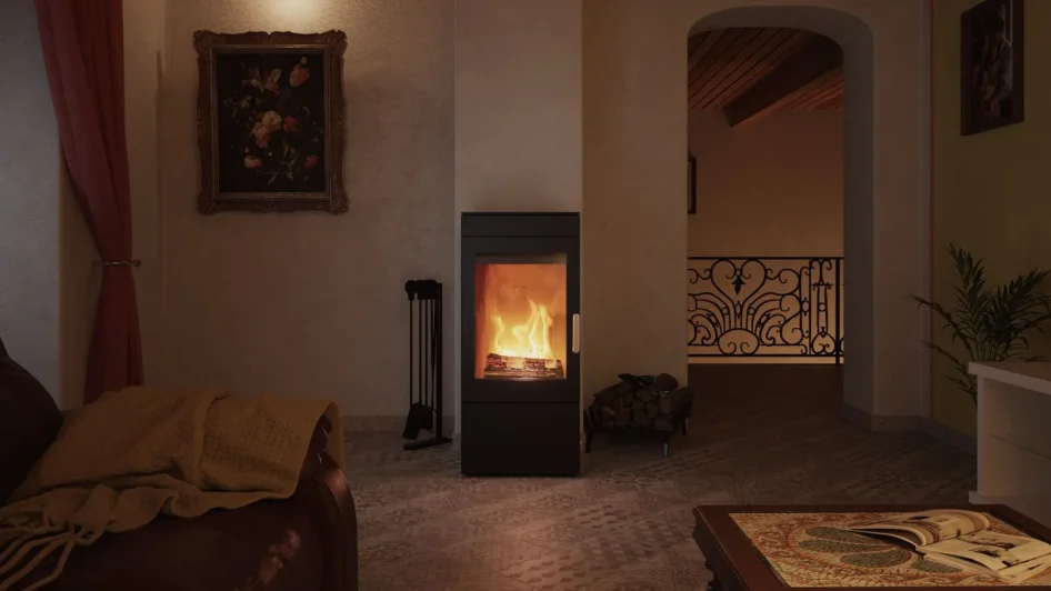 BLAZE HARMONY ELEMENT 07 ANTHRACITE - Vývod kouřovodu: Vrchní