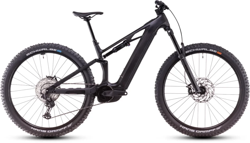 Celoodpružené elektrokolo CUBE STEREO HYBRID ONE44 HPC RACE BLACKLINE 2025