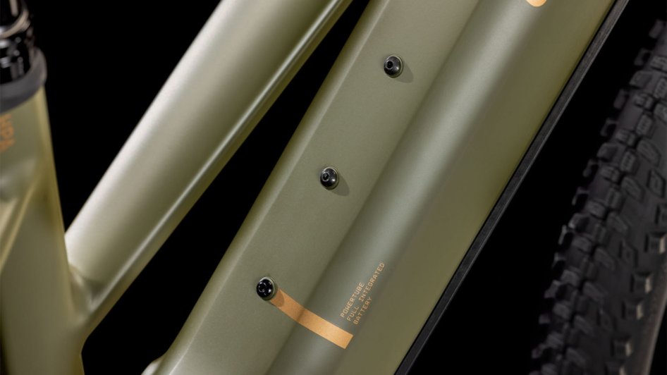 CUBE REACTION HYBRID PRO 600 WH TRAPEZE DUSTOLIVE´N´GOLD 2025