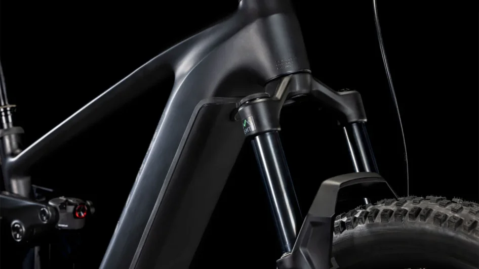 Celoodpružené elektrokolo CUBE STEREO HYBRID ONE44 EX BLACKLINE 2025 detail rámu
