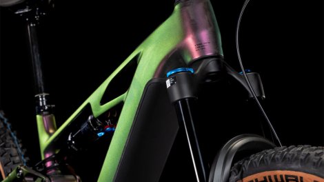 Celoodpružené elektrokolo CUBE STEREO HYBRID ONE44 HPC SLX MOLOTOV´N´BLACK 2025
