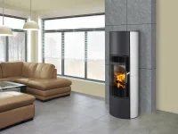Krbová kachlová kamna ROMOTOP LAREDO 01 AKUM - v interiéru