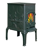 Litinová krbová kamna DOVRE 40CBS - pohled z boku 2 Litinová krbová kamna DOVRE 40CBS - pohled z boku 2