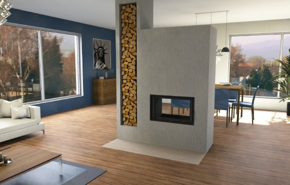 Kvalitní krbové vložky české výroby značky Bef Home s žárobetonovou vystýlkou