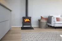 Litinová krbová kamna JOTUL F 100 ECO LL SE ČERNÝ LAK - v interiéru II