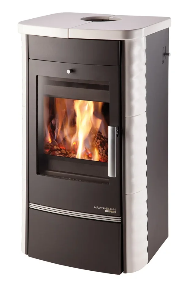 Krbová kachlová kamna HAAS+SOHN ALYTUS II TV - bílá - produktové foto