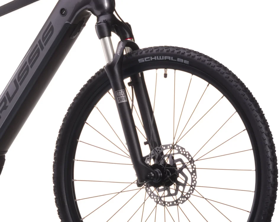 Elektrokolo CRUSSIS ONE-CROSS 9.11 715 WH 2026 detail vidlice