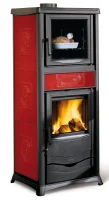 Krbová kamna LA NORDICA TERMOROSSELLA PLUS FORNO D.S.A. - bordó