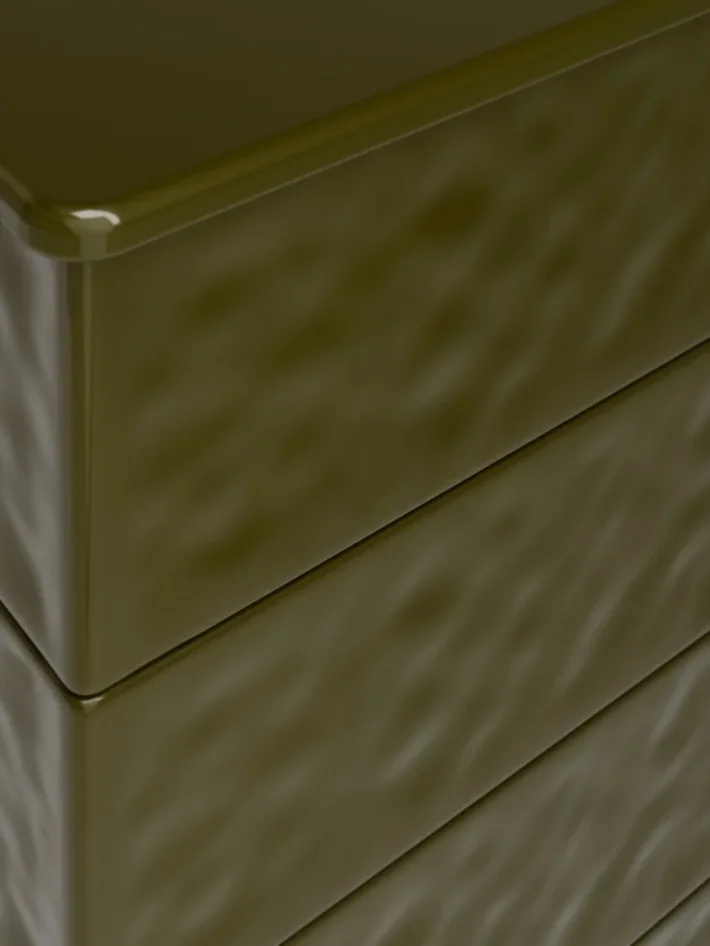 Krbová kachlová kamna HS FLAMINGO AQUAFLAM VARIO PERU 11/5 - zelená detail I