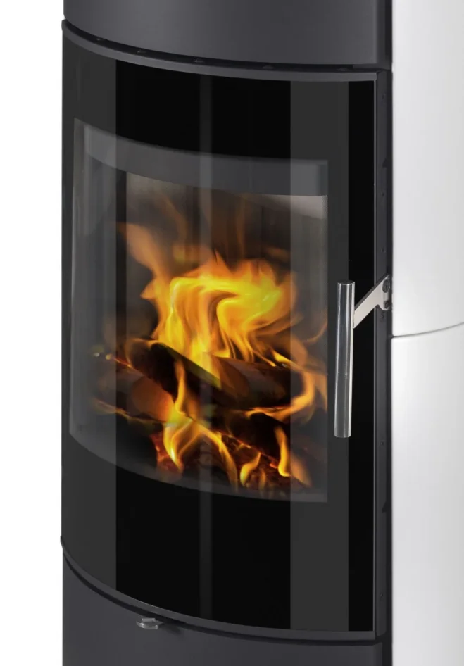 Krbová kachlová kamna ROMOTOP LAREDO 01 AKUM - detail topeniště