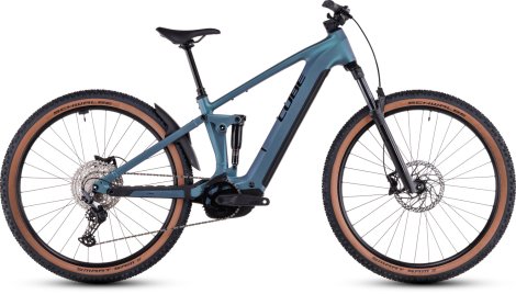 Celoodpružené elektrokolo CUBE STEREO HYBRID ONE22 RACE SMARAGDGREY´N´BLACK 2025