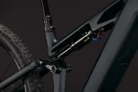 Celoodpružené elektrokolo CUBE STEREO HYBRID ONE44 HPC RACE 800 COAL´N´GREEN 2027 tlumič