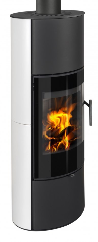 Krbová kachlová kamna ROMOTOP LAREDO 01 AKUM - boční pohled