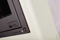 Krbová plechová kamna HS FLAMINGO AQUAFLAM 12 AR krémová detail