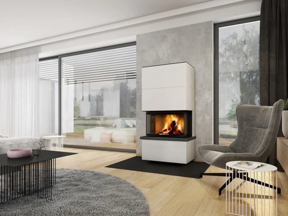 Krbová kachlová kamna HEIN SPIRIT C2M - v interiéru