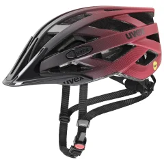 Cyklistická přilba UVEX I-VO CC MIPS BLACK RED MATT 2023