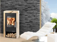 Krbová kamna HAAS+SOHN PINEROLO WOODSTONE PRESTIGE - v interiéru