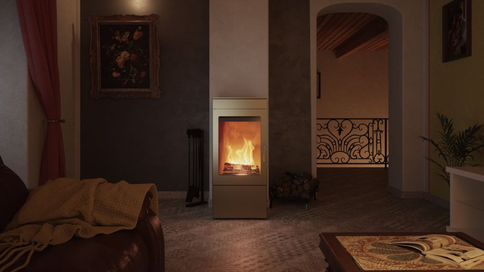 BLAZE HARMONY ELEMENT 07 PEARL BEIGE - Vývod kouřovodu: Vrchní