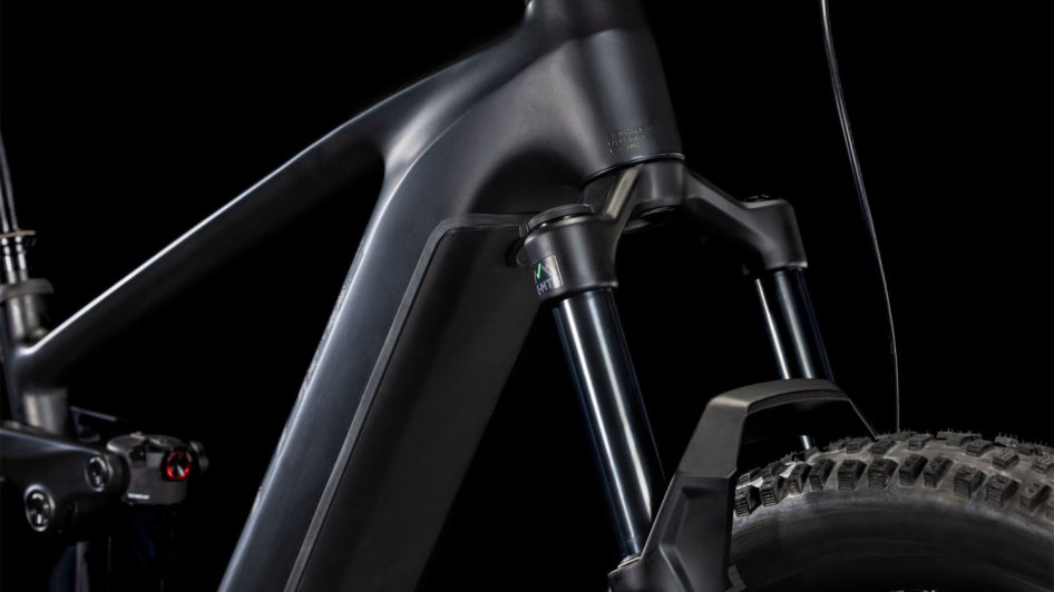 Celoodpružené elektrokolo CUBE STEREO HYBRID ONE44 EX BLACKLINE 2025 detail rámu