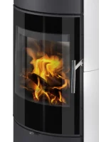 Krbová kachlová kamna ROMOTOP LAREDO 01 AKUM - detail topeniště