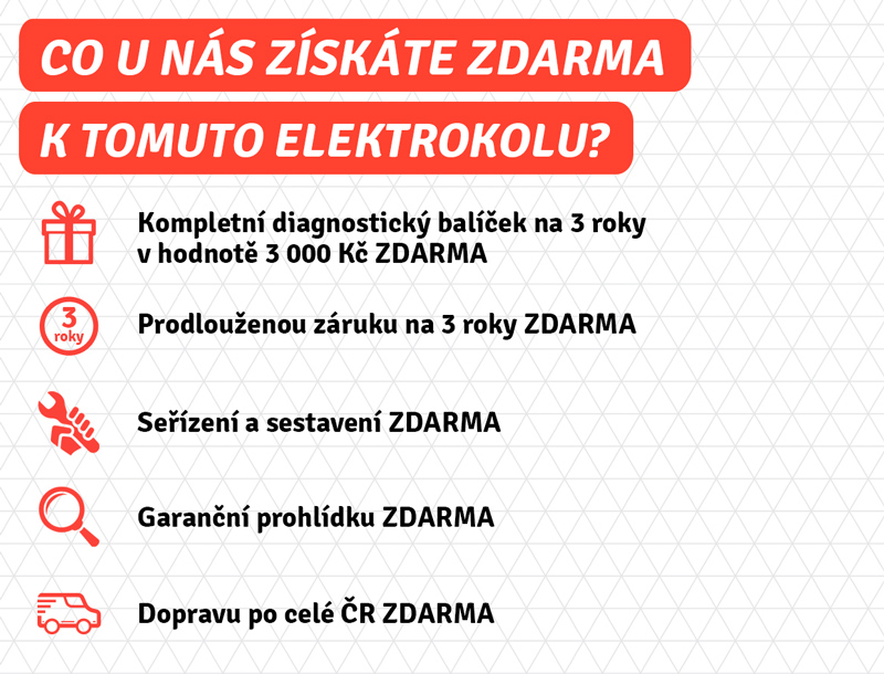 Co u nás získáte zdarma k tomuto elektrokolu?