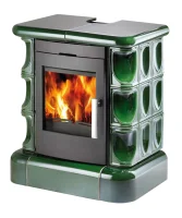 Krbová kachlová kamna HAAS+SOHN MANTA KACHLOVÝ TOP - zelená II
