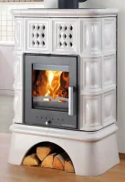 Krbová kachlová kamna HAAS+SOHN TREVISO TV II KACHLOVÝ SOKL - slonová kost