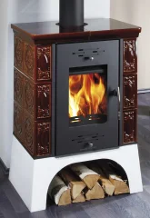 Krbová kachlová kamna HAAS+SOHN EMPOLI - hnědá