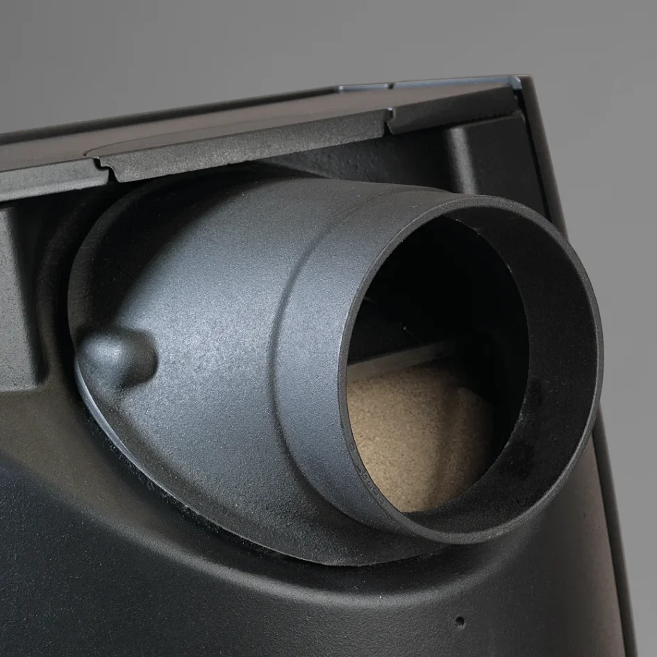 Litinová krbová kamna DOVRE SENSE 103 - detail odkouření