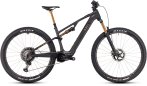 Celoodpružené elektrokolo CUBE AMS HYBRID ONE44 C:68X SLT 29 CARBON´N´GOLDDUST 2025