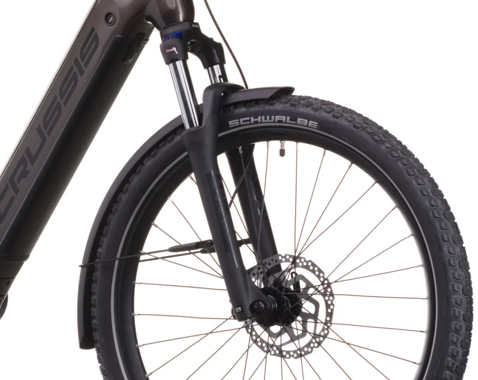 Elektrokolo CRUSSIS ONE-COUNTRY 7.11 513 WH 2026 detail vidlice