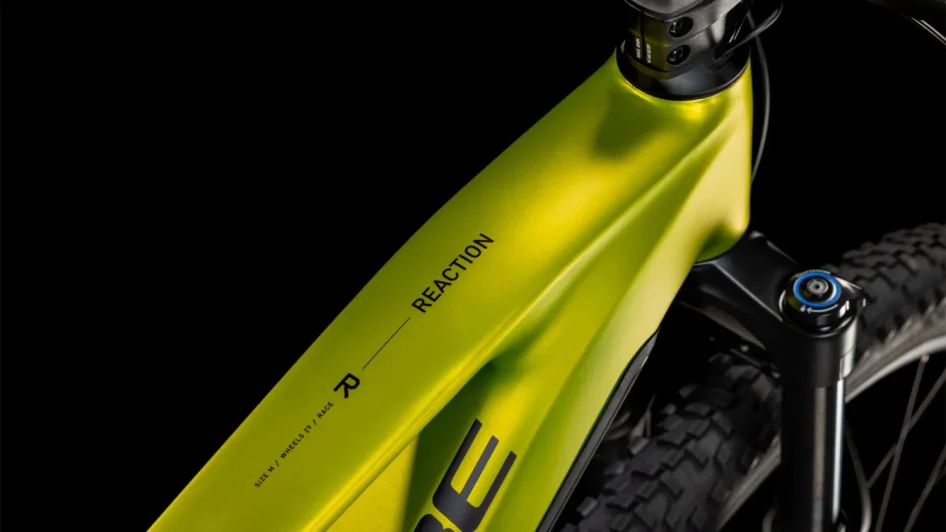 Elektrokolo CUBE REACTION HYBRID RACE LIZARD´N´BLACK 2025 detail rámu