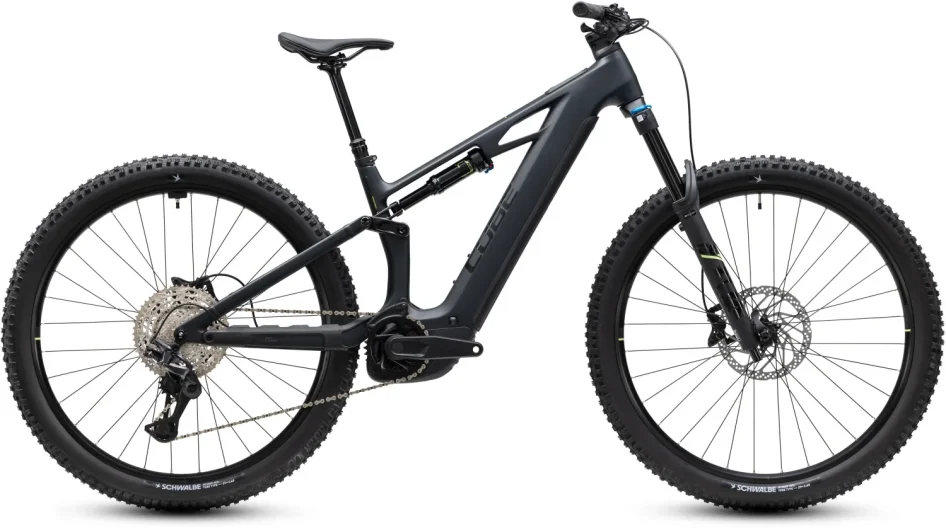 Celoodpružené elektrokolo CUBE STEREO HYBRID ONE44 HPC RACE 800 COAL´N´GREEN 2027