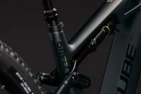 Celoodpružené elektrokolo CUBE STEREO HYBRID ONE44 HPC RACE 800 COAL´N´GREEN 2027 rám