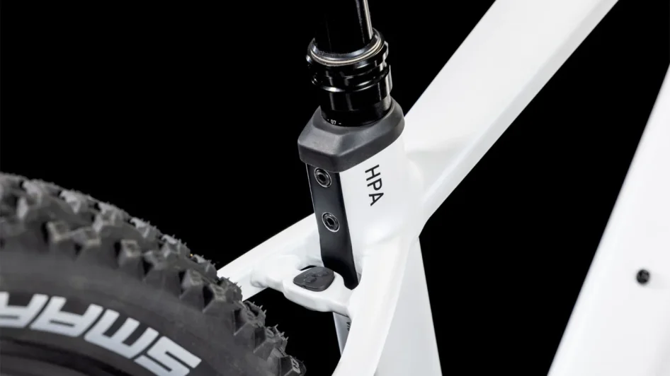 CUBE REACTION HYBRID SLT METALLICWHITE´N´BLACK 2025