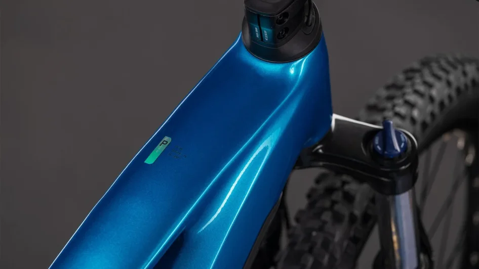 Elektrokolo CUBE REACTION HYBRID PERFORMANCE ELECTRICBLUE´N´DAZZLE 2026 detail rámu