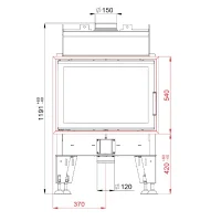 Krbová vložka BEF HOME THERM 7 PASSIVE - rozměry