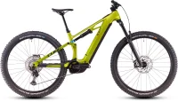 Celoodpružené elektrokolo CUBE STEREO HYBRID ONE44 HPC RACE FLASHLIME´N´BLUE 2025