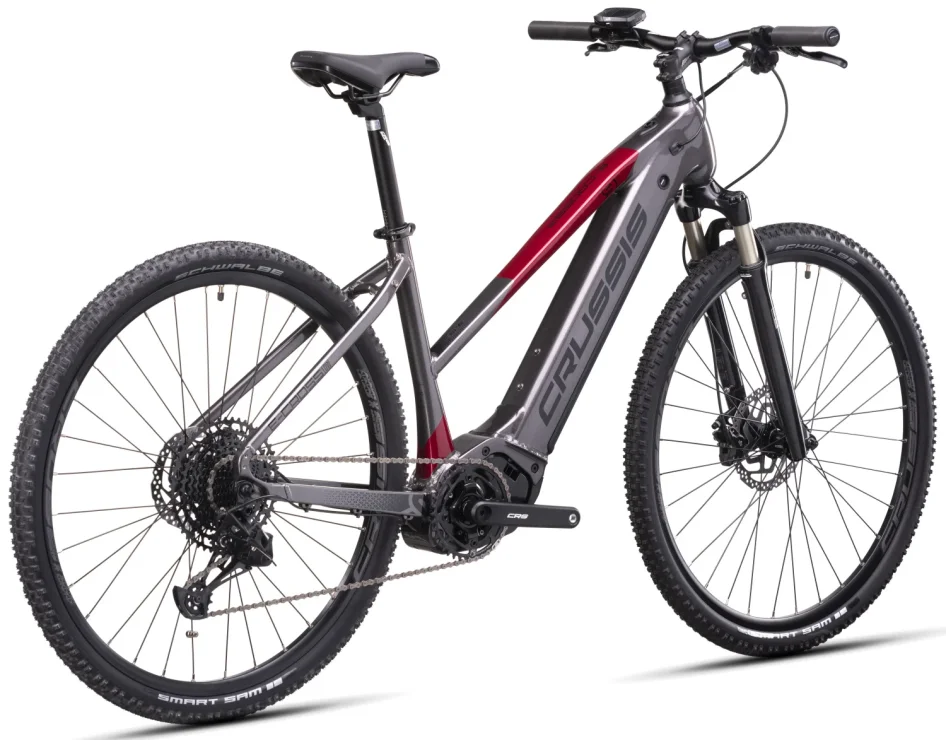 CRUSSIS E-CROSS LOW 9.10 720 WH 2025 - Velikost rámu: 16" (výška 160 - 170 cm)