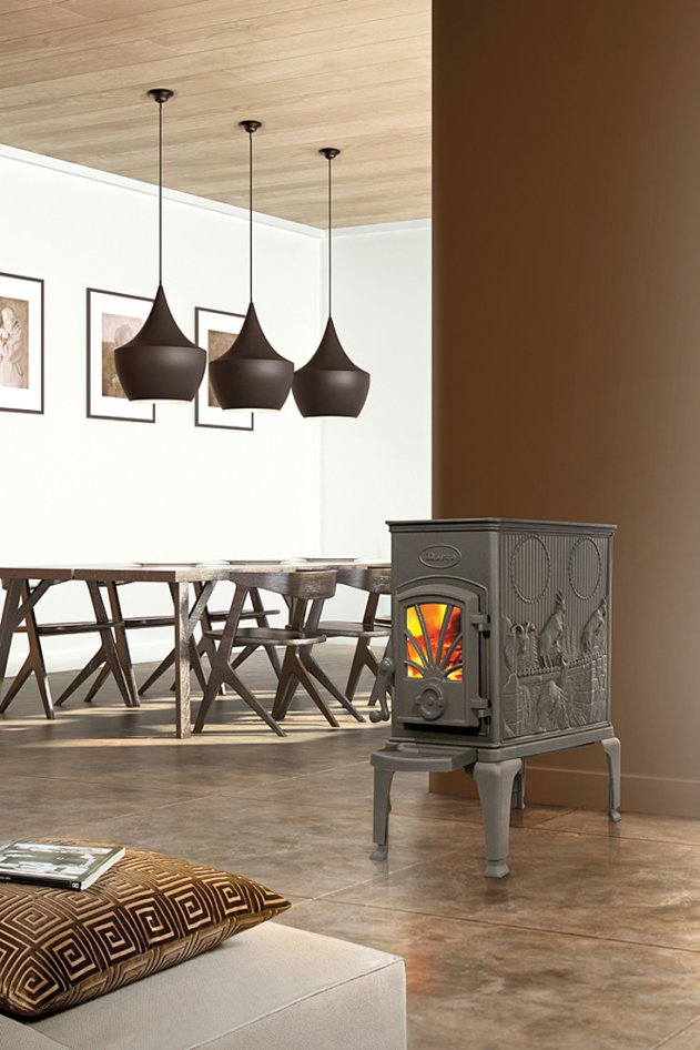 Litinová krbová kamna DOVRE 40CBS - v interiéru 5