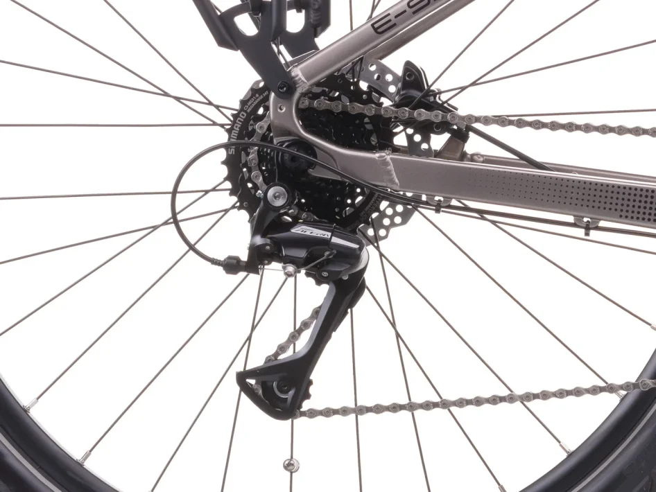 Elektrokolo CRUSSIS E-SAVELA 7.11 691 WH 2026 detail přehazovačky