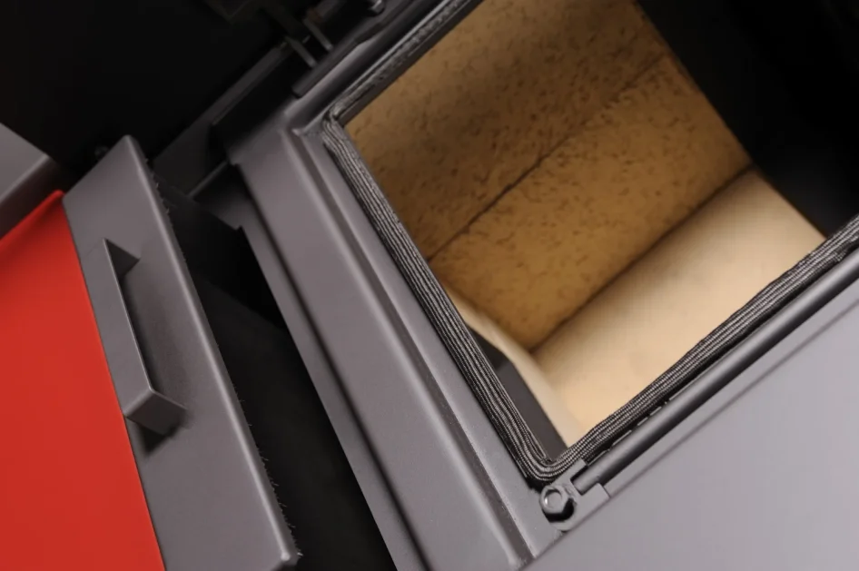 Krbová plechová kamna HS FLAMINGO AQUAFLAM VARIO BARMA 11/7 popelník