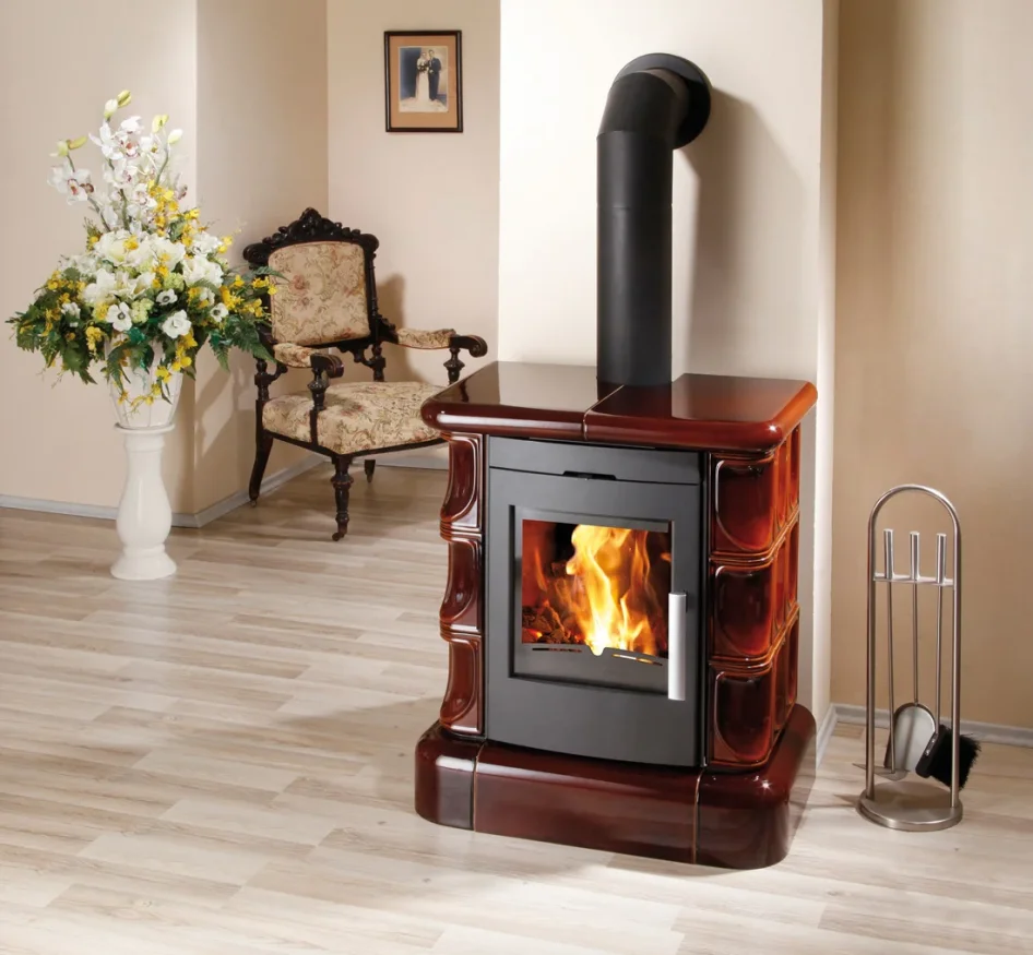 Krbová kachlová kamna HAAS+SOHN MANTA KACHLOVÝ TOP - hnědá I