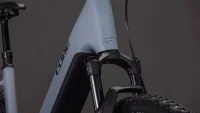 Elektrokolo CUBE REACTION HYBRID RACE EASY ENTRY VULCAN´N´ORANGE 2026 detail vidlice