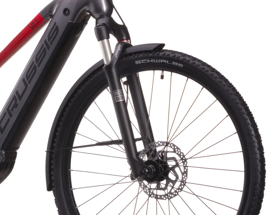 Elektrokolo CRUSSIS E-SAVELA 9.11 715 WH 2026 detail vidlice