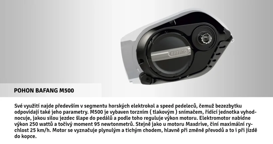 Pohon elektrokola Bafang M500