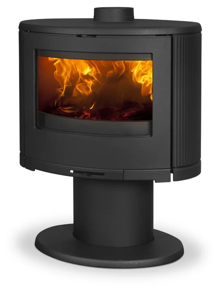 Litinová krbová kamna DOVRE BOW/P - zprava